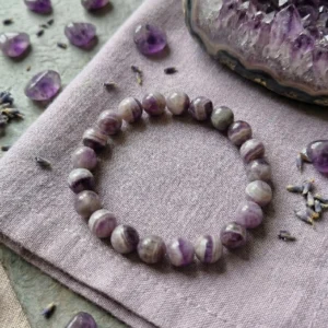 Home amethyst bracelet for calm & stress relief