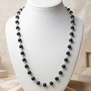 Collections Silver Capped Karungali Mala