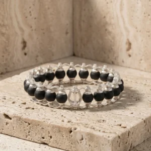 Collections Silver Plated Karungali Chain Bracelet